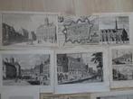 Originele gravures en lithos Leeuwarden, Friesland 18e eeuw, Antiek en Kunst, Kunst | Etsen en Gravures, Verzenden