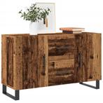 vidaXL Dressoir 100x36x60 cm bewerkt hout oud houtkleurig, Huis en Inrichting, Kasten | Dressoirs, Verzenden, Nieuw, Overige houtsoorten