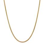 Gouden slang collier 42 cm 14 krt, Verzenden, Zo goed als nieuw, Goud, Goud