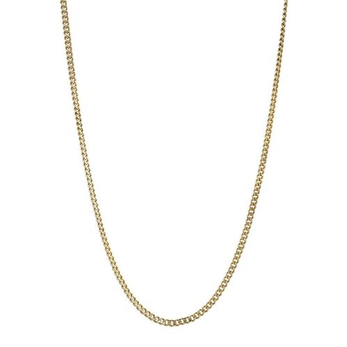 Gouden lengtecollier gourmet 46.5 cm 14 karaat, Sieraden, Tassen en Uiterlijk, Kettingen, Goud, Zo goed als nieuw, Goud, Verzenden