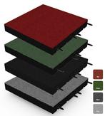 Rubber tegel met pen- en gat verbinding 50x50 cm - 90 mm, Tuin en Terras, Tegels en Klinkers, Verzenden, Nieuw