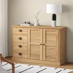 vidaXL Dressoir met lades VIGO 113x40x75 cm massief, Huis en Inrichting, Kasten | Dressoirs, 100 tot 150 cm, Verzenden, Nieuw
