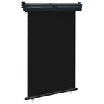 vidaXL Balkonscherm 125x250 cm zwart, Verzenden, Nieuw