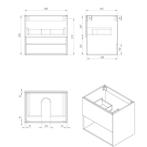 Onderkast Best Design Rigatti Gefreesd 60 cm Mat Wit, Ophalen of Verzenden, Nieuw