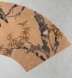 Handwaaier - rijstpapier, Antiek en Kunst