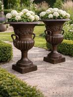 XL Lion Head - Iron - Vaas (2) - Gietijzer, Antiek en Kunst