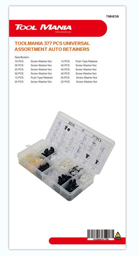 TM 377 Delige Assortiment bekleding Clips  voor MITSUBISHI ,, Auto diversen, Autogereedschap, Nieuw, Verzenden