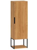 Badkamerkast Kobe 33 x 28 x 130 cm - Eiken, Verzenden, Nieuw, (Half)hoge kast