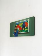 Gerard Boersma (1976) - Bulls Fighting (painting of woman, Antiek en Kunst