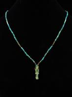 Oud-Egyptisch Ketting van turkoois en faience mummie kralen