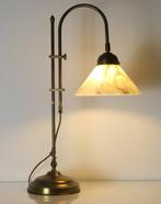 Hoge Zware Verstelbare Bureaulamp - Art Deco - Jaren 60 -, Antiek en Kunst
