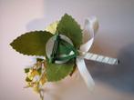 Luxe corsage,corsage van zijdebloemen zalm e boutonnière met, Ophalen of Verzenden, Nieuw