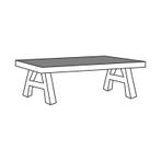 Salontafel T13-K Oldenzaal - salontafel, Huis en Inrichting, Nieuw, Overige materialen