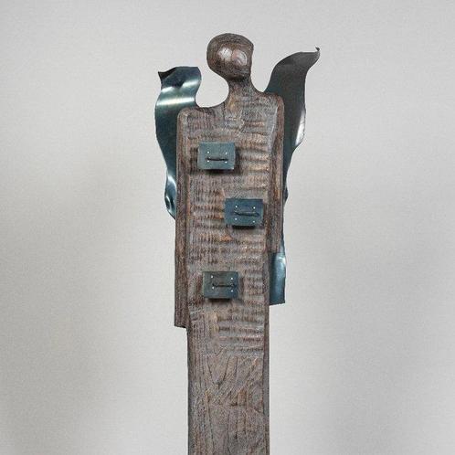 Karol Dusza (XX-XXI) - LARGE - The Angel with surprises- 157, Antiek en Kunst, Kunst | Schilderijen | Modern