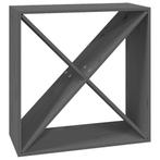 Flessenrek grijs hout 62cm | retourdeal | 41% korting, Ophalen of Verzenden, Nieuw, Hout, 50 tot 75 cm