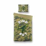 Fresh & Co  Kids Dino Army Dekbedovertrek 140 x 200 cm -, Nieuw, Groen, Deken of Dekbed, Verzenden