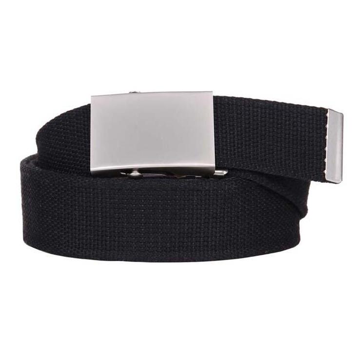 Koppelriem/Tropenkoppel canvas met schuifgesp - Zwart NIEUW, Kleding | Heren, Riemen en Ceinturen, Zwart, Nieuw, Ophalen of Verzenden