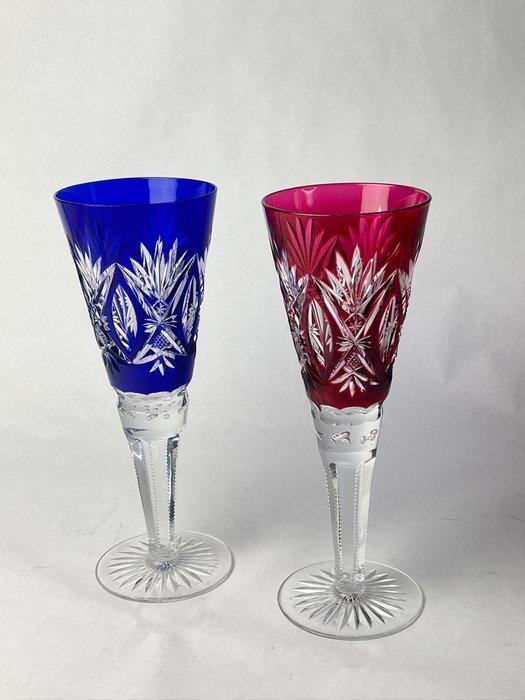 Val Saint Lambert - Hubert Fouarge - Vaas (2) - Scheffel -, Antiek en Kunst, Antiek | Meubels | Tafels