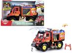 Dickie - Unimog U530 Fire Rescue - Brandweerwagen - trekhaak, Verzenden, Nieuw