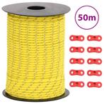 vidaXL Tentscheerlijn met reflecterende strips en spanners, Caravans en Kamperen, Kampeeraccessoires, Verzenden, Nieuw