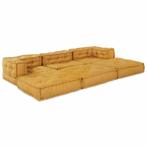 vidaXL Modulaire bank 3 pcs Geel 70 x 70 x 56 cm Stof, Huis en Inrichting, Woonaccessoires | Kussens, Verzenden, Nieuw, Geel