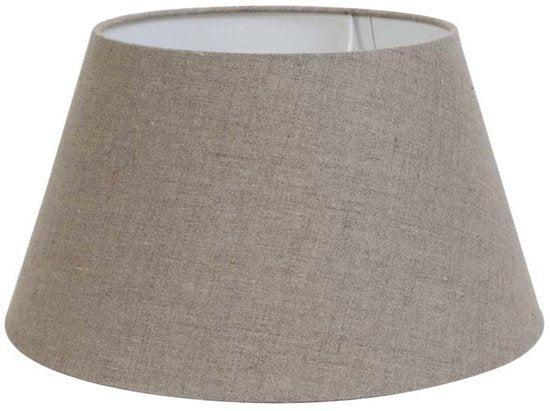 2dekans | Light & Living - Lampenkap DARK LINEN - 25x18x14cm, Huis en Inrichting, Lampen | Lampenkappen, Grijs, Zo goed als nieuw