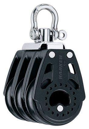 Harken Carbo 40mm drieschijfsblok, Watersport en Boten, Accessoires en Onderhoud, Ophalen of Verzenden