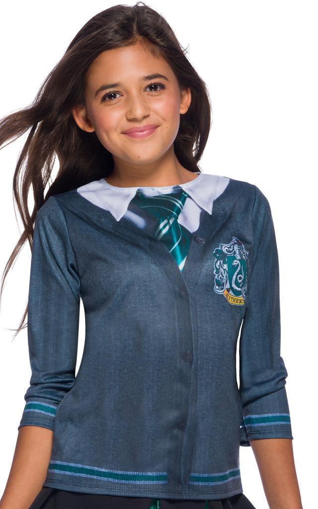 Slytherin Kostuum Kind Shirt, Kinderen en Baby's, Carnavalskleding en Verkleedspullen, Nieuw, Verzenden