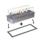 Xaralyn Bio-ethanol brander S met inbouwprofiel Geborsteld, Verzenden, Nieuw, Inbouwhaard, Elektrische haard