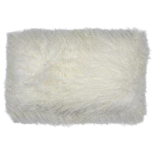 kussen schaap krulhaar wit 30x50cm, Huis en Inrichting, Woonaccessoires | Overige, Verzenden