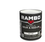 Rambo Pantserlak Deur en Kozijn Wit 0.75L, Doe-het-zelf en Verbouw, Verf, Beits en Lak, Verzenden, Wit, Nieuw, Lak