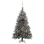 Kunstkerstboom LEDs, kerstballen en sneeuw PVC en PE 240 cm, Nieuw, Verzenden