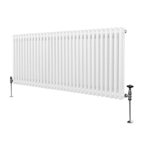 Traditionele 2 Kolom Radiator - 600 x 1462mm - Wit, Doe-het-zelf en Verbouw, Verwarming en Radiatoren, Verzenden