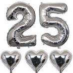 25-jarig jubileum set met buttons en folie ballonnen, Verzenden, Nieuw, Versiering, Geboorte of Huwelijk