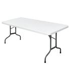 Bolero rechthoekige klaptafel grijs 183cm, Verzenden, Nieuw in verpakking