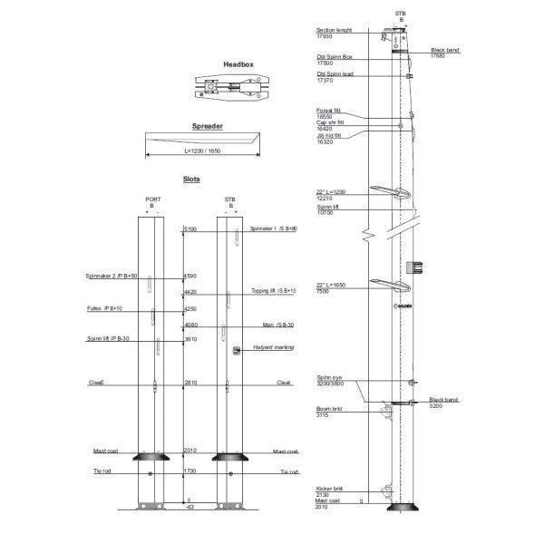 Bieden: Dehler Elvstrom 38 Conventional Aluminium Mast 17.9, Watersport en Boten, Zeilen en Zeiltoebehoren, Nieuw, Ophalen of Verzenden