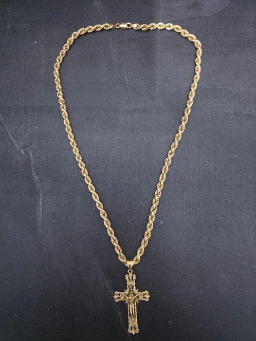 Ketting met hanger - 18 karaat Geel goud - Gouden, Sieraden, Tassen en Uiterlijk, Antieke sieraden