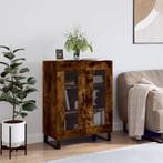 vidaXL Dressoir 69,5x34x90 cm bewerkt hout gerookt, Huis en Inrichting, Kasten | Dressoirs, Verzenden, Nieuw, 50 tot 100 cm, 25 tot 50 cm