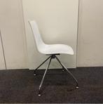 Scab Zebra design stoel, draaistoel,  Wit - chroom, Gebruikt, Stof, Ophalen of Verzenden, Eén