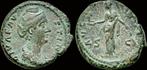 Died 140/1ad Roman Diva Faustina I Ae As Vesta standing l..., Verzenden