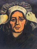 Vincent van Gogh – Hoofd van een vrouw (42,7×33,5 cm), Ophalen of Verzenden, Nieuw