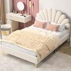 Gestoffeerd Tweepersoonsbed 140x200 cm met Bloemhoofdeinde, Verzenden, Nieuw