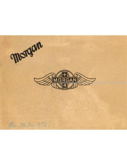 1954 MORGAN PROGRAMMA BROCHURE ENGLISH, Boeken, Auto's | Folders en Tijdschriften