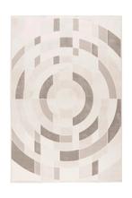 Modern Vloerkleed | Bergamo | Grafisch | Zilver | 160x230 cm, Huis en Inrichting, Verzenden, Nieuw