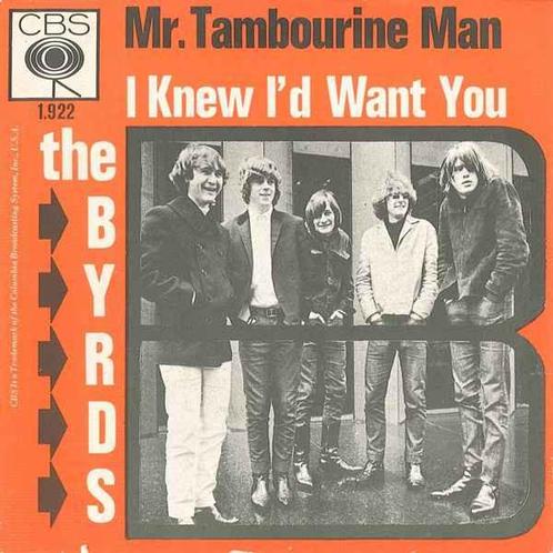 The Byrds - Mr. Tambourine Man / I Knew Id Want You, Cd's en Dvd's, Vinyl | Rock, Gebruikt, Ophalen of Verzenden