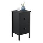[en.casa] Bijzettafel Urjala met 2 lades nachtkastje 52x27x2