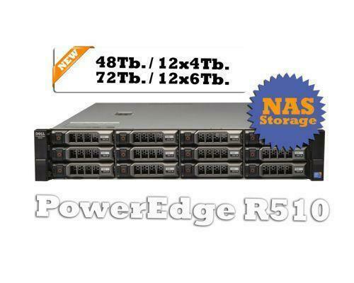 DELL P-Edge R510 36TB Storage - NAS Server, Computers en Software, Servers, Refurbished, 2 tot 3 Ghz, Hot swappable onderdelen