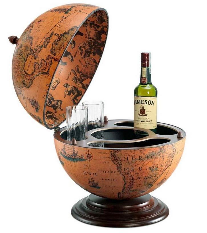Zoffoli Globe Bar Nettuno Classic 40cm, Huis en Inrichting, Woonaccessoires | Wereldbollen, Nieuw, Verzenden