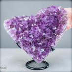 Natuurlijke amethist-hartdruse uit Uruguay - Van de hoogste