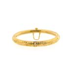 22 Krt. Surinaamse gouden slavenarmband | Ø 55 mm, Ophalen of Verzenden, Gebruikt, Overige kleuren, Goud